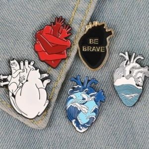 Organ Heart Enamel Pin